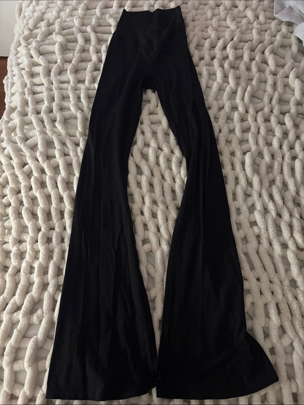 aerie Black High-Waist Flare Pants